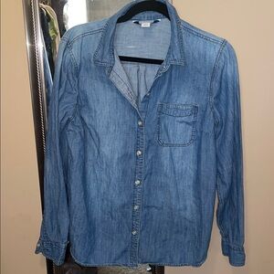 Old Navy Blue Button Down Shirt